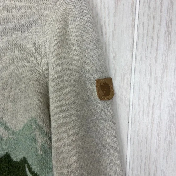 Fjallraven Re-Wool View Sweater Women's XS Mountain Landscape Knit - Picture 3 of 6